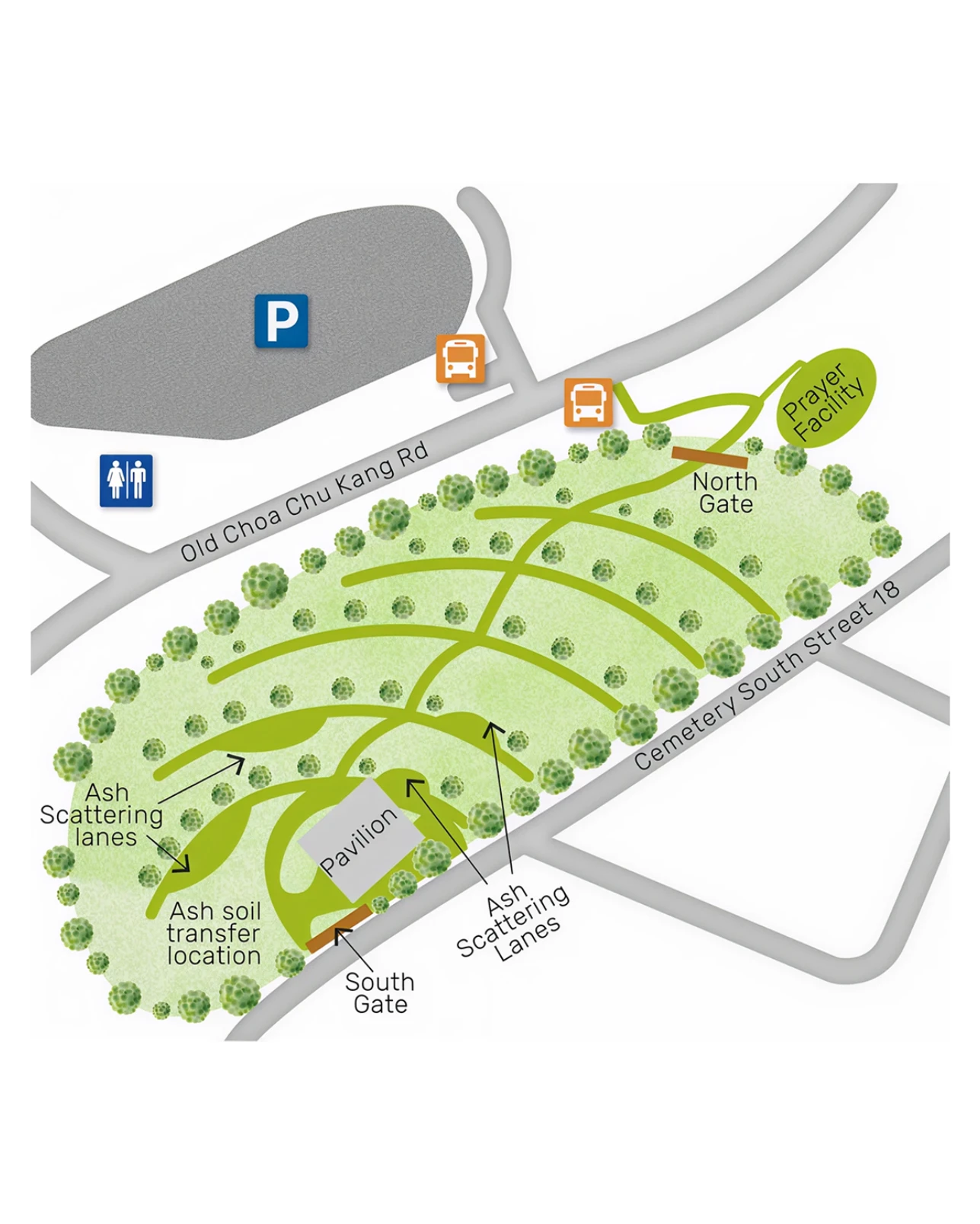 Map to Garden of Peace