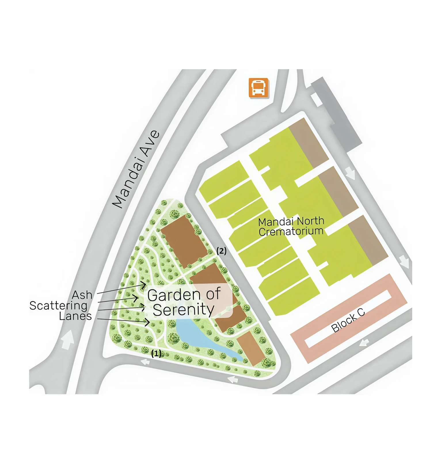 Map to Garden of Serenity